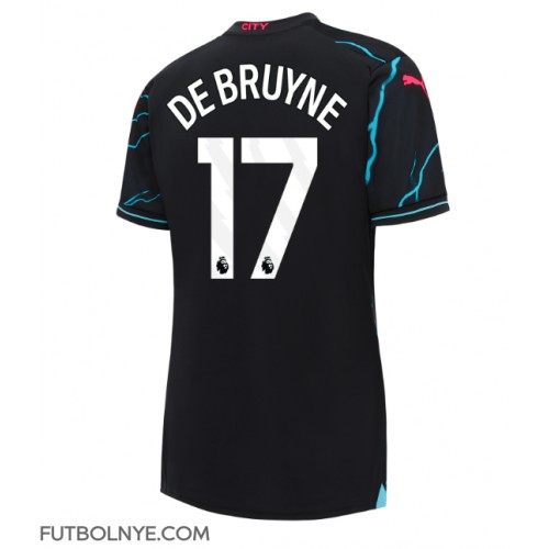 Camiseta Manchester City Kevin De Bruyne #17 Tercera Equipación para mujer 2023-24 manga corta